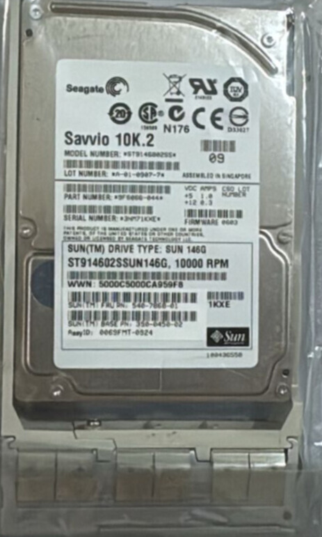 Seagate ST9146802SS 146 GB HDD SAS P/N 9F6066-044
