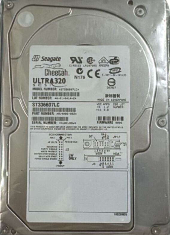 Seagate ST336607LC 36 GB HDD Ultra 320 SCSI P/N 9V4006-002